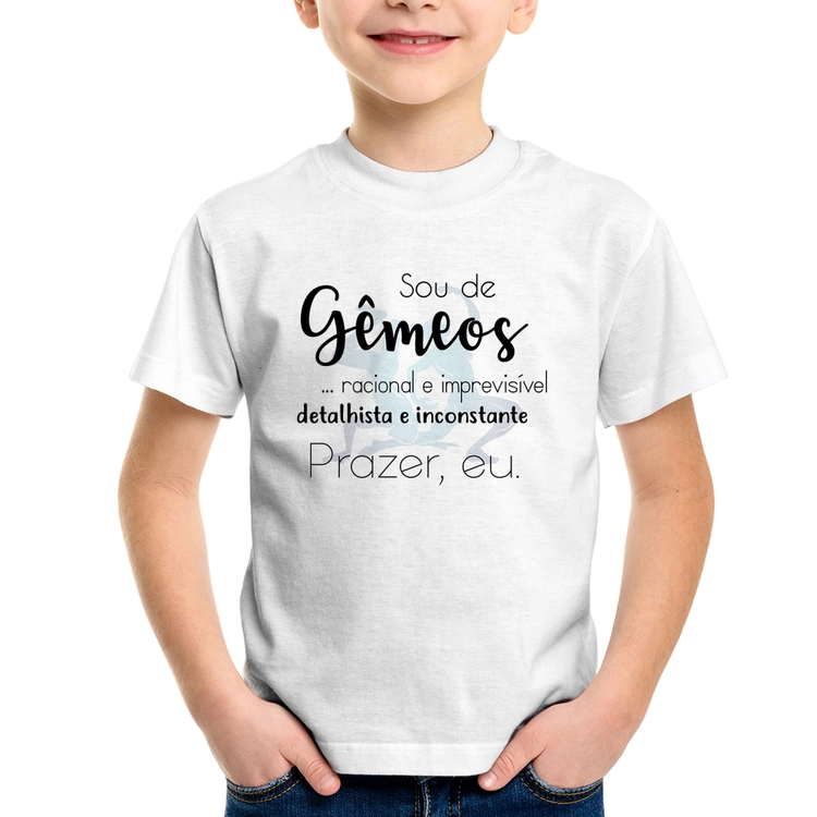 Camiseta Infantil Sou de Gêmeos