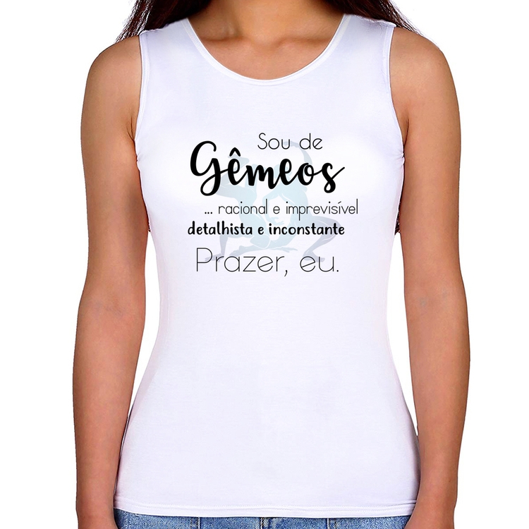Regata Feminina Sou de Gêmeos