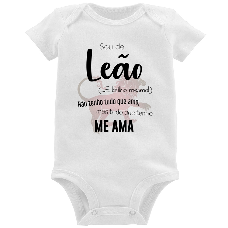 Body Bebê Sou de Leão