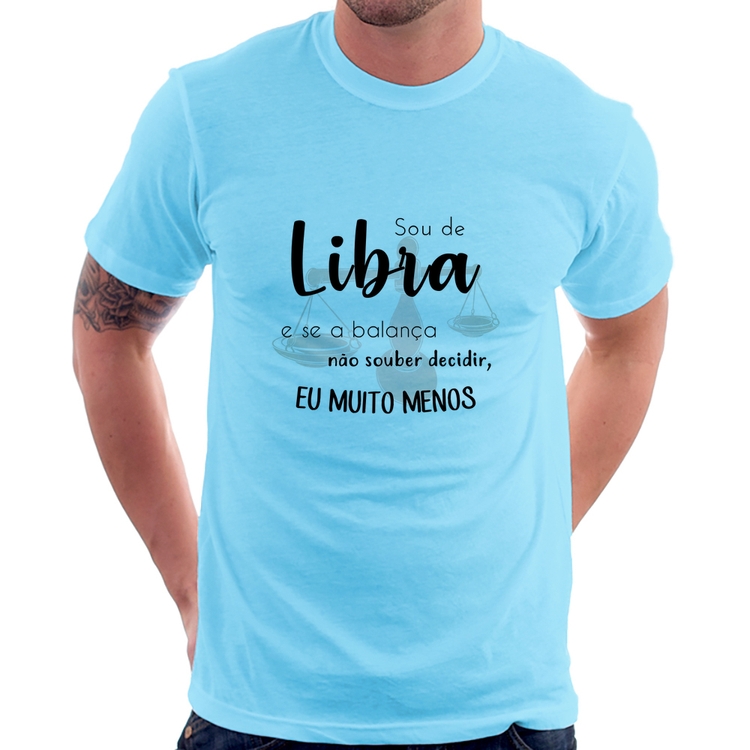 Camiseta Sou de Libra - Azul Bebê