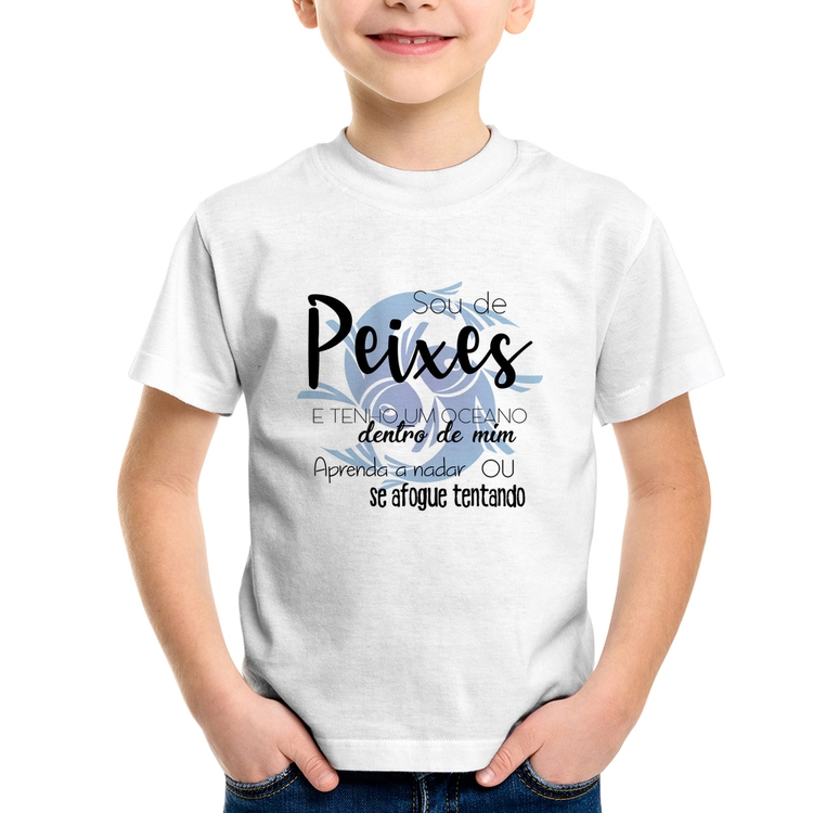Camiseta Infantil Sou de Peixes