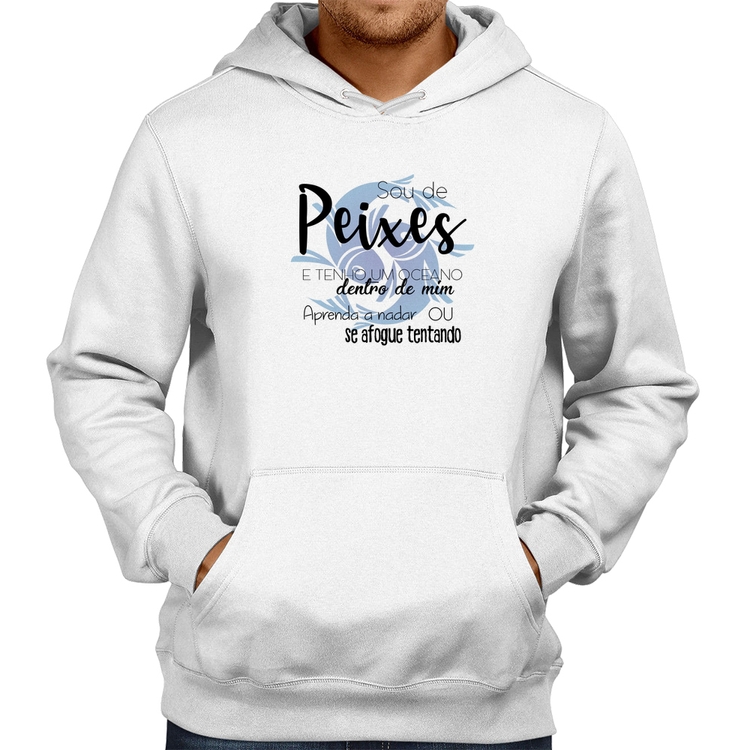 Moletom Sou de Peixes - Branco