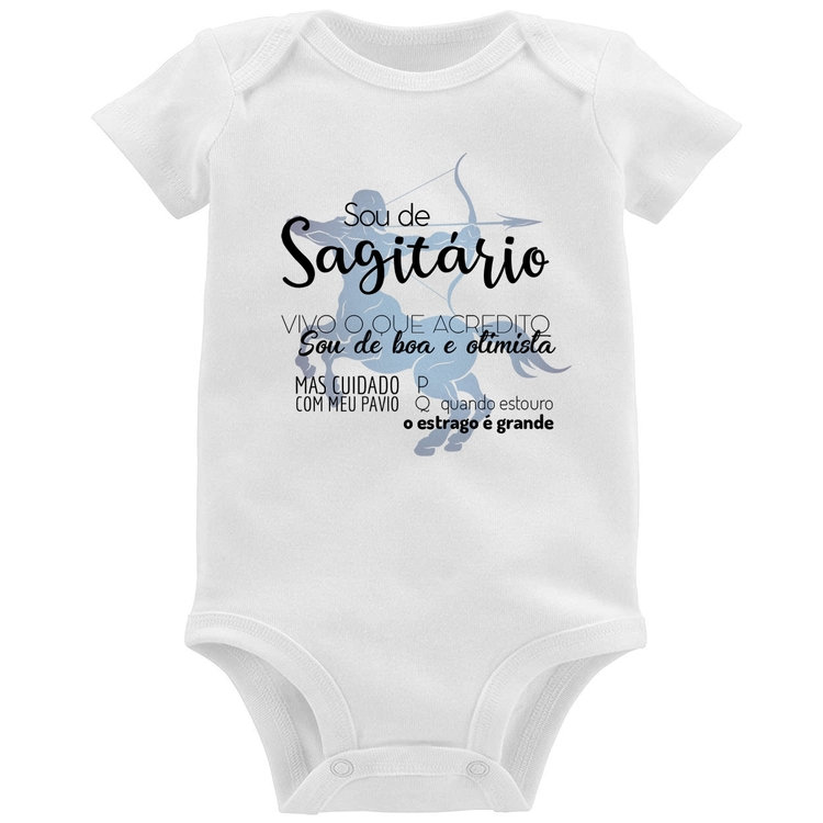Body Bebê Sou de Sagitário