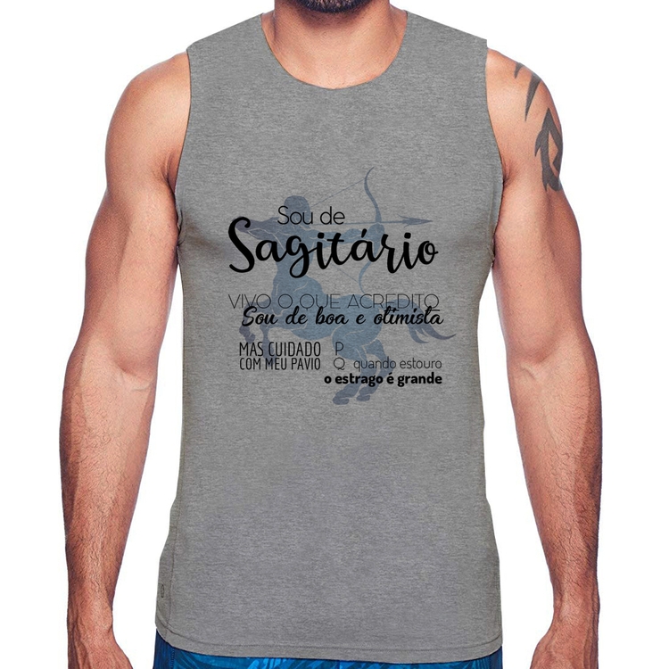 Regata Sou de Sagitário - Cinza