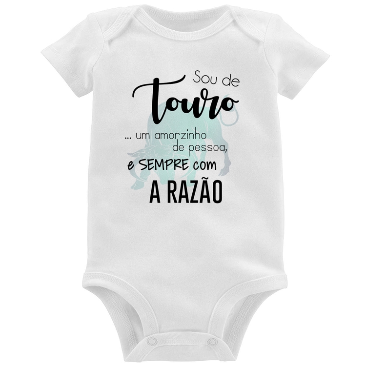 Body Bebê Sou de Touro