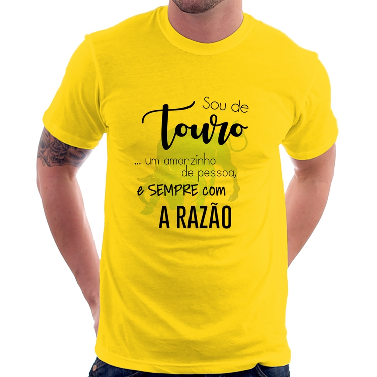 Camiseta Sou de Touro - Amarela