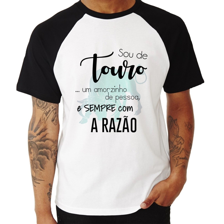Camiseta Raglan Sou de Touro