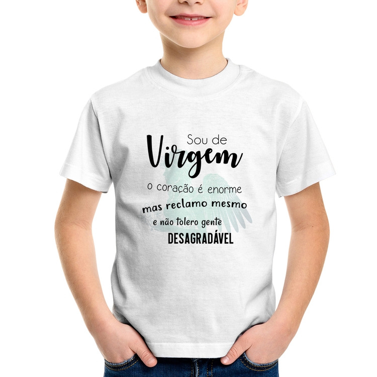 Camiseta Infantil Sou de Virgem