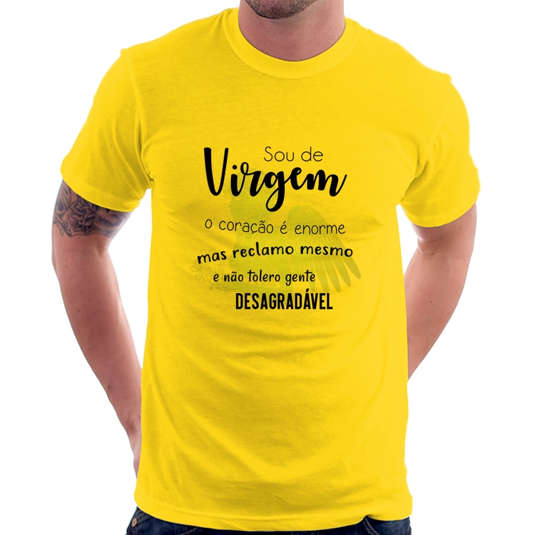 Camiseta Sou de Virgem - Amarela