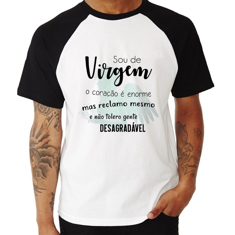 Camiseta Raglan Sou de Virgem