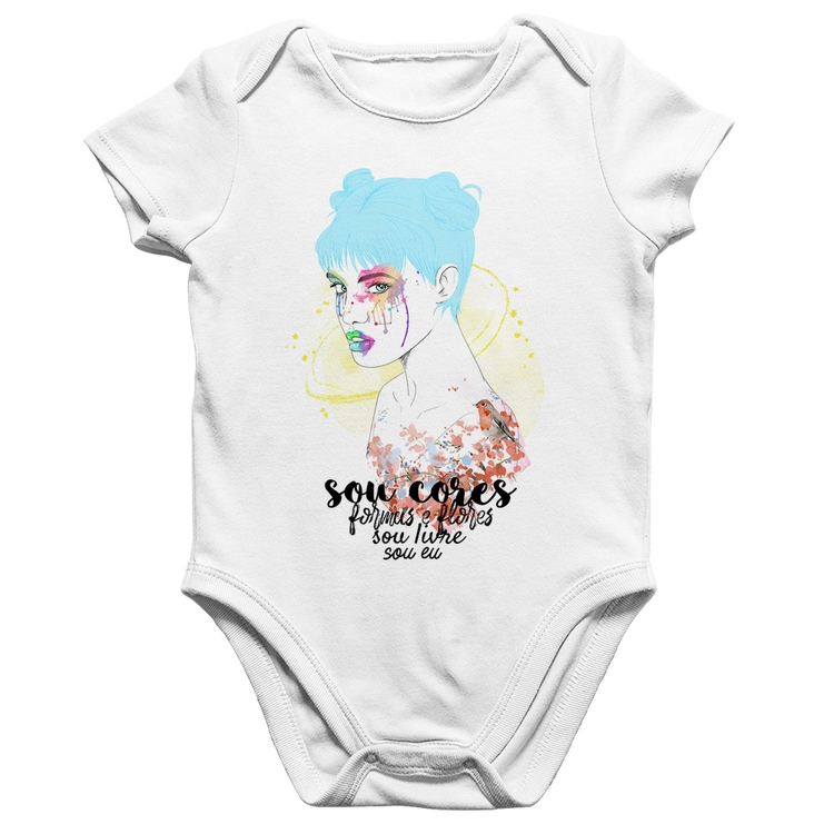 Body Bebê Algodão Sou eu - Branco