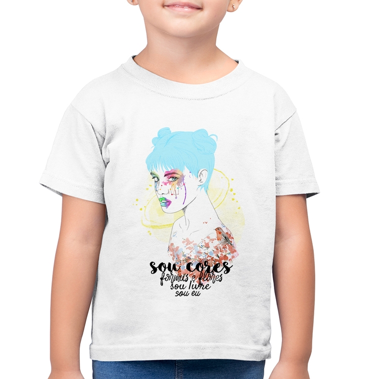 Camiseta Algodão Infantil Sou eu - Branca