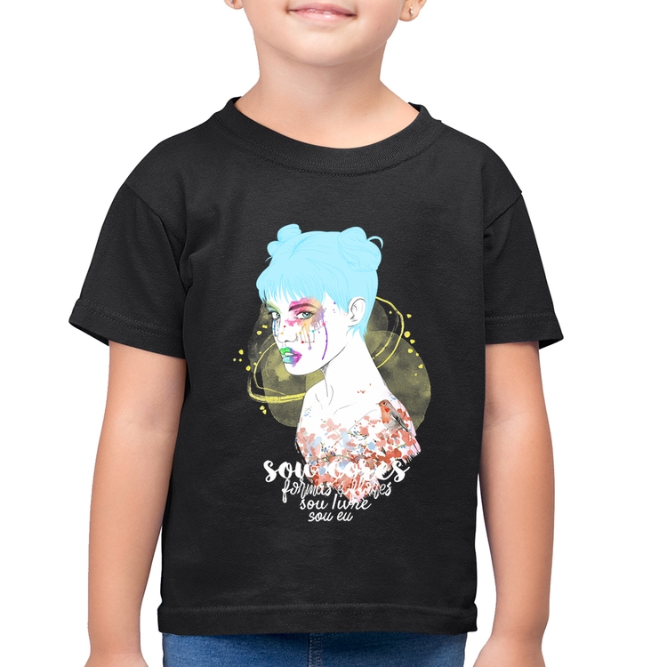 Camiseta Algodão Infantil Sou eu