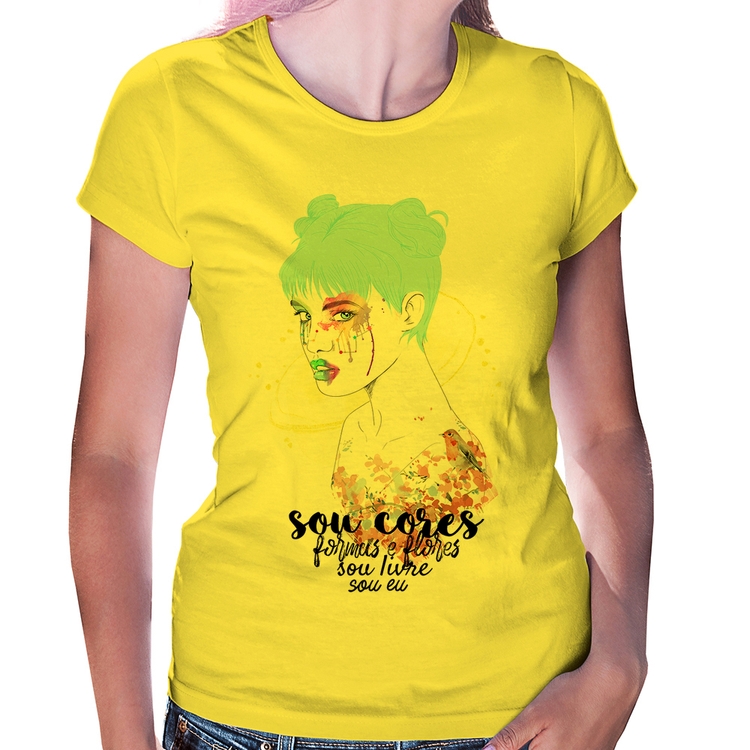 Baby Look Sou eu - Amarela