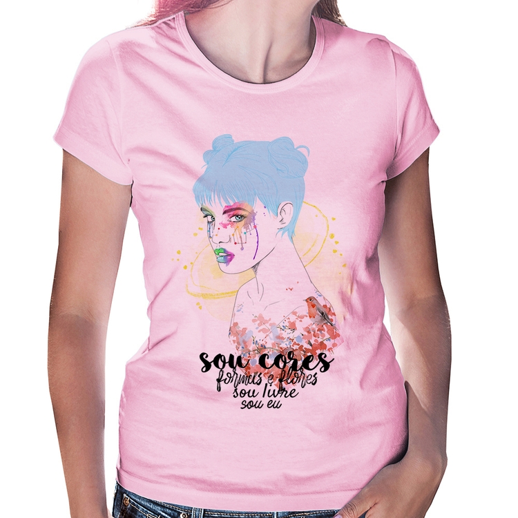 Baby Look Sou eu - Rosa Bebê