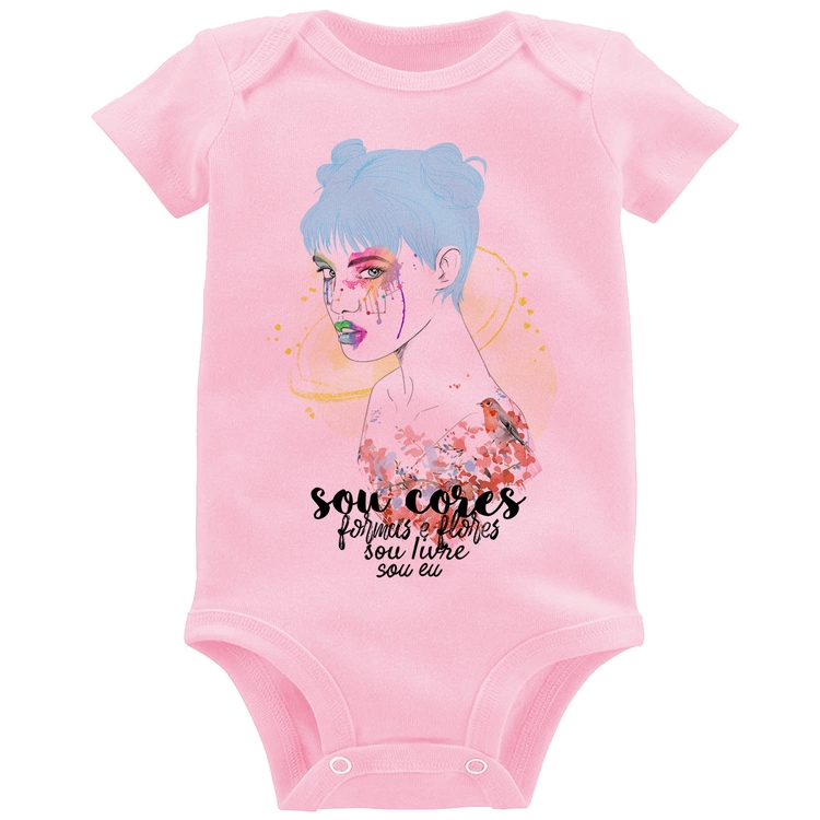 Body Bebê Sou eu - Rosa Bebê