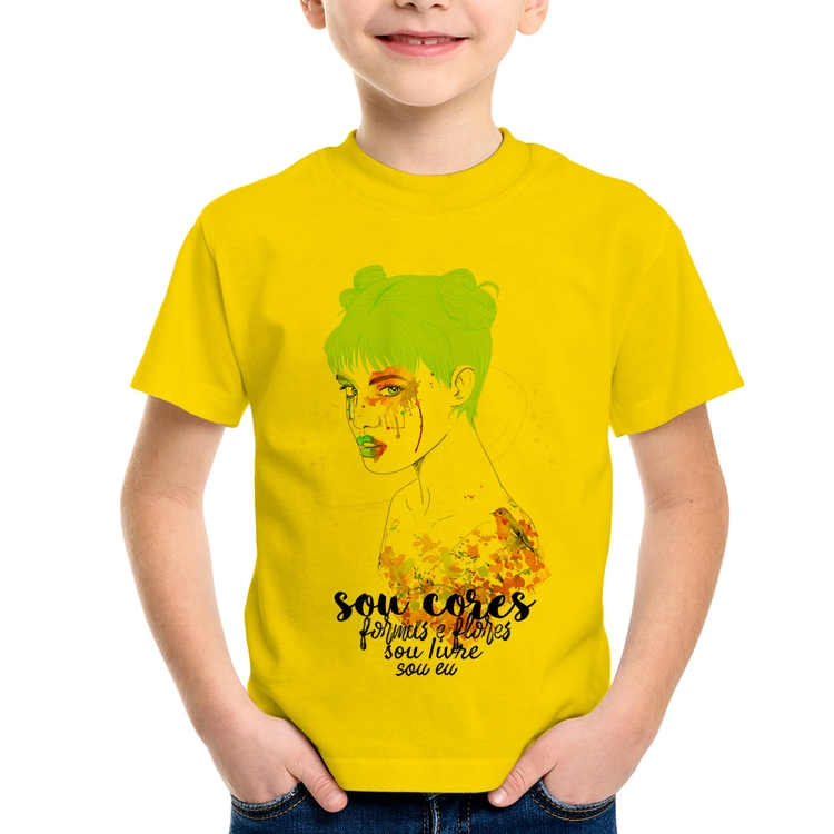 Camiseta Infantil Sou eu - Amarela