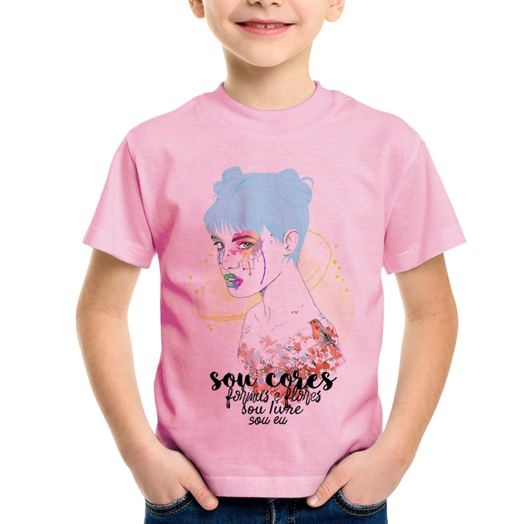 Camiseta Infantil Sou eu - Rosa Bebê