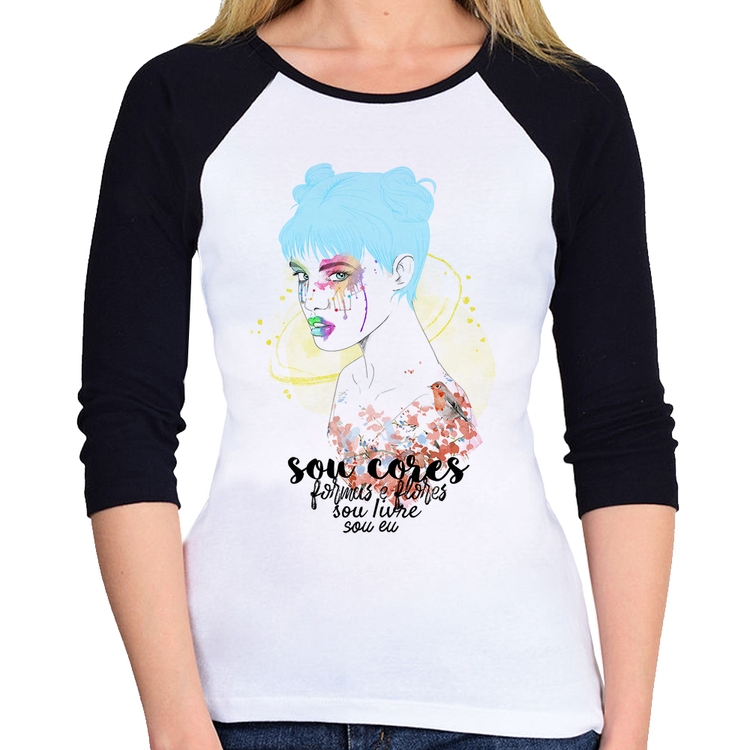 Baby Look Raglan Sou eu Manga 3/4