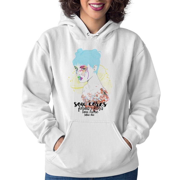 Moletom Feminino Sou eu - Branco