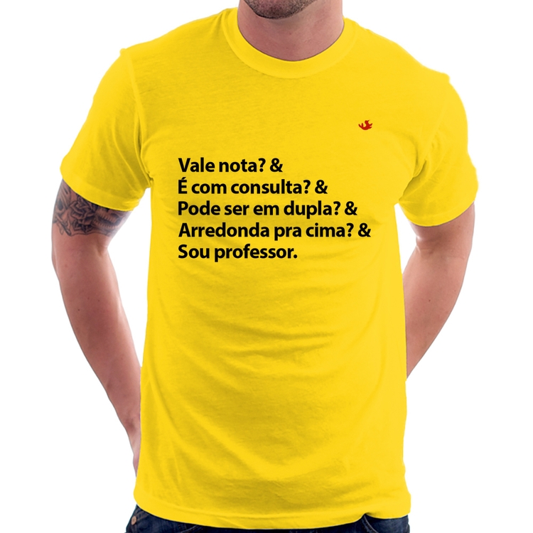 Camiseta Sou professor - Amarela