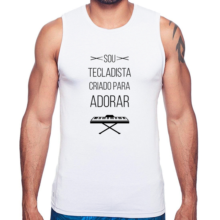 Regata Sou tecladista criado para adorar