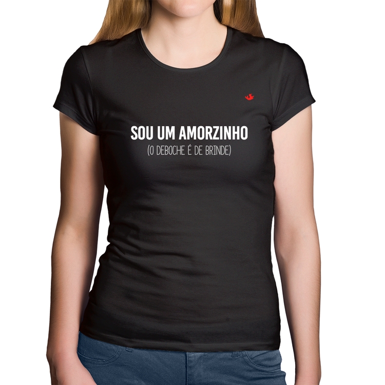 Baby Look Algodão Sou um amorzinho, o deboche é de brinde