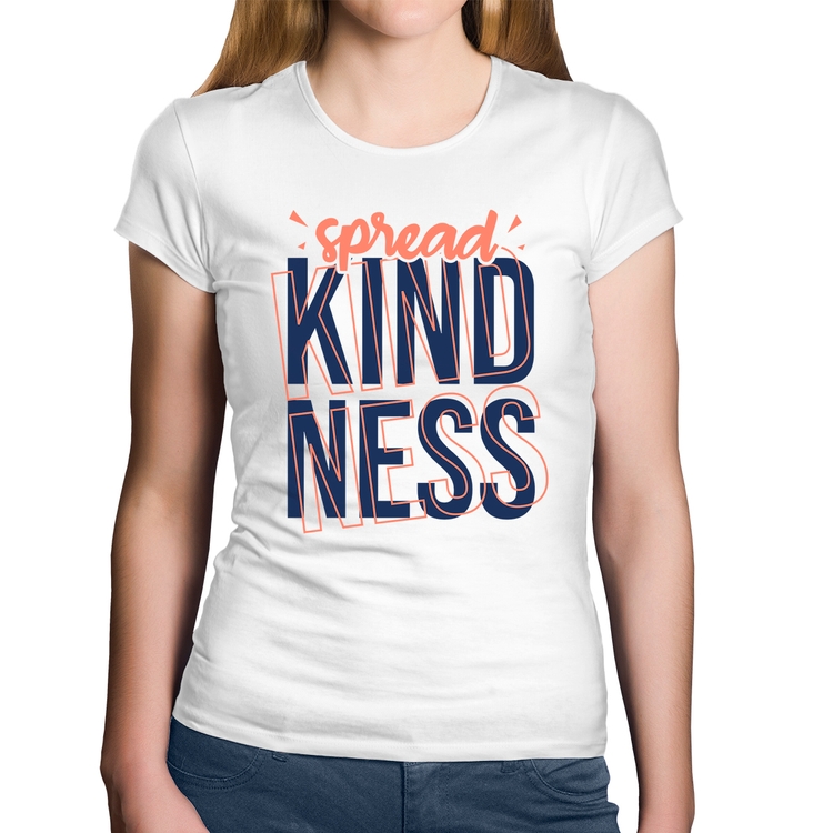 Baby Look Algodão Spread Kindness - Branca