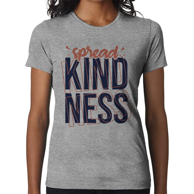 Baby Look Spread Kindness - Cinza