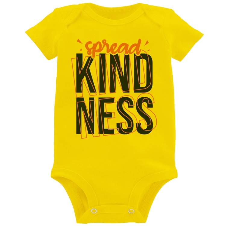 Body Bebê Spread Kindness - Amarelo