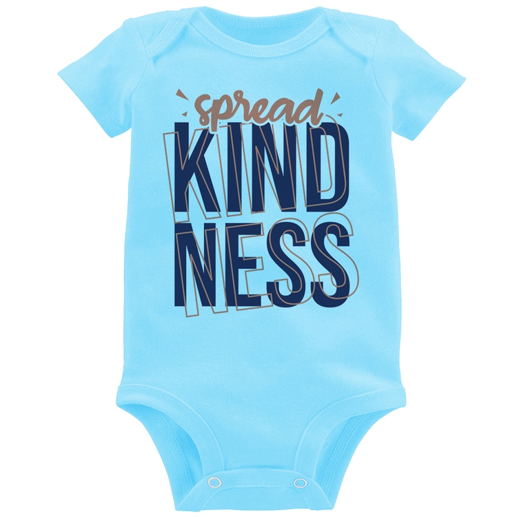 Body Bebê Spread Kindness - Azul Bebê