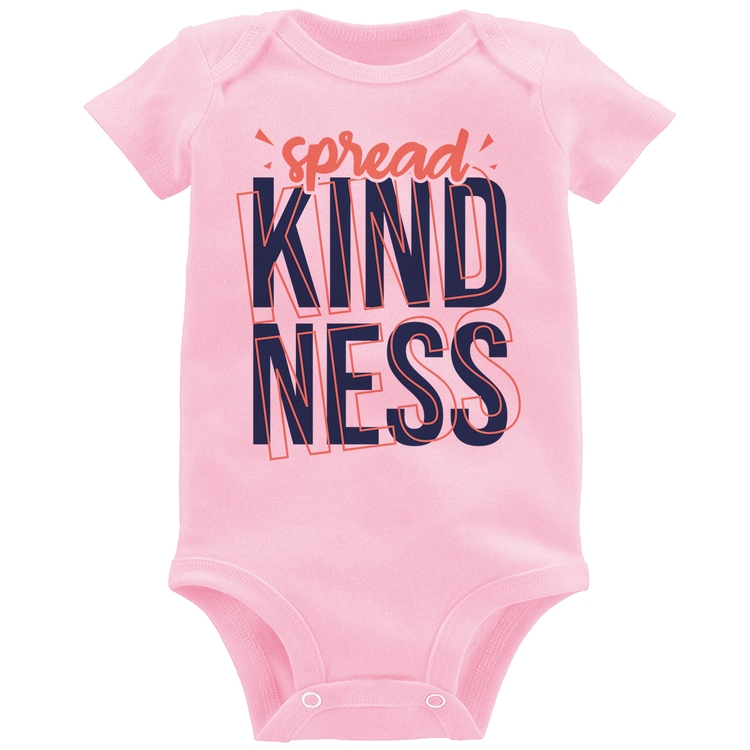 Body Bebê Spread Kindness - Rosa Bebê
