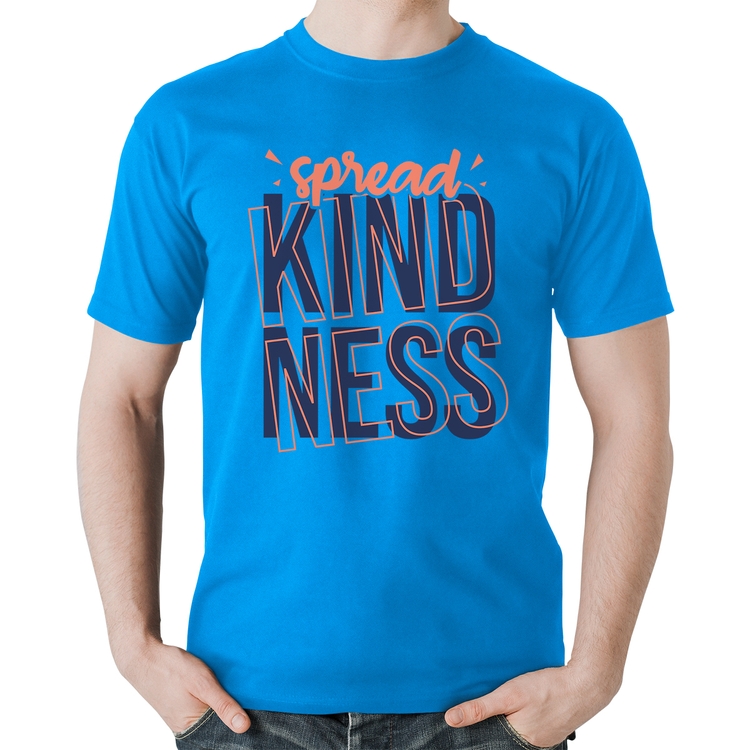 Camiseta Algodão Spread Kindness - Azul
