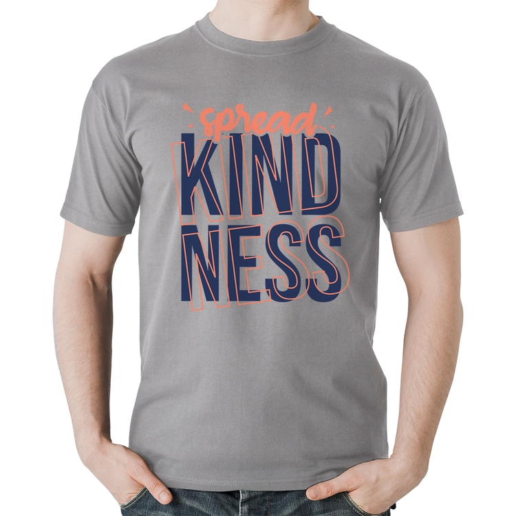 Camiseta Algodão Spread Kindness - Cinza