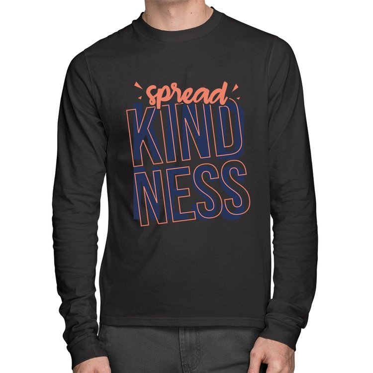 Camiseta Algodão Spread Kindness Manga Longa