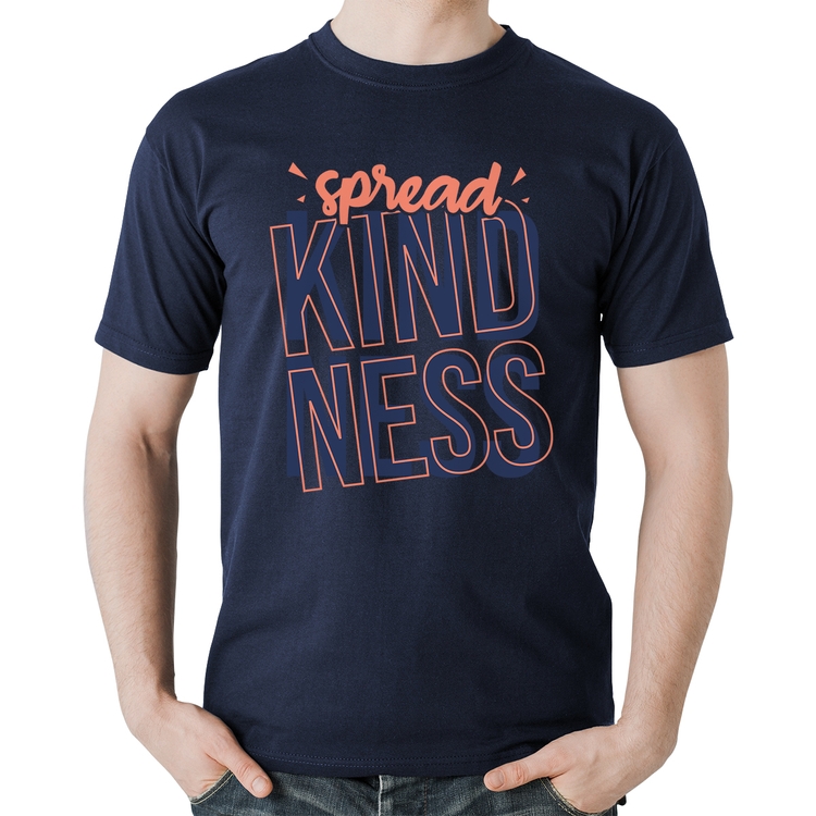 Camiseta Algodão Spread Kindness - Marinho