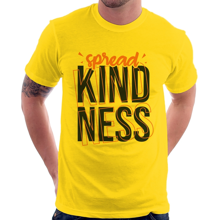 Camiseta Spread Kindness - Amarela