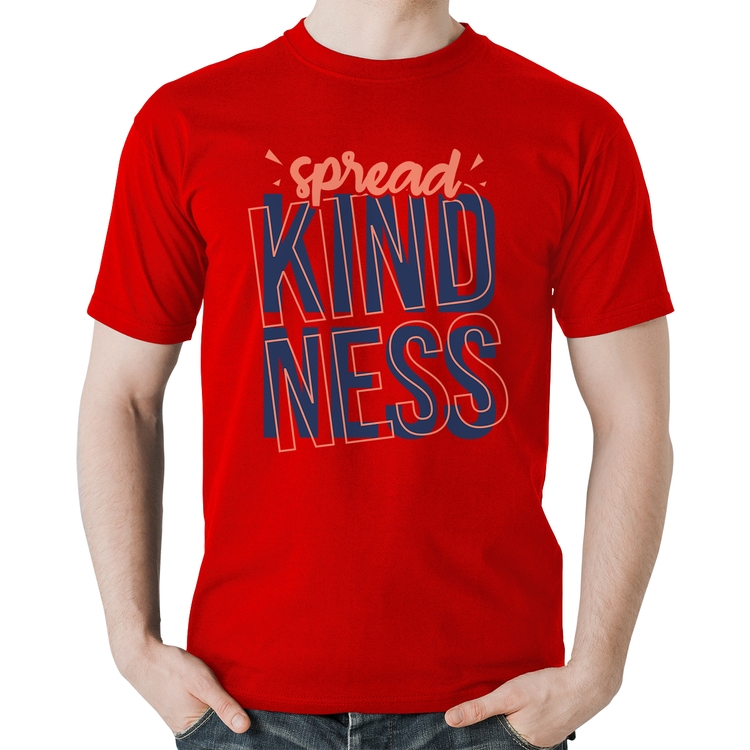 Camiseta Algodão Spread Kindness - Vermelha