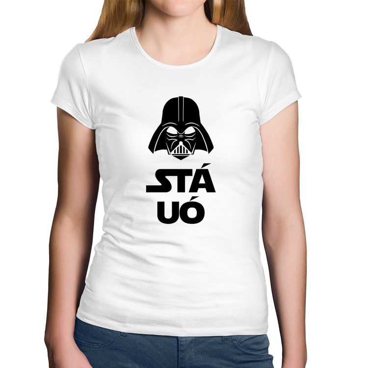 Baby Look Algodão Stá Uó - Branca