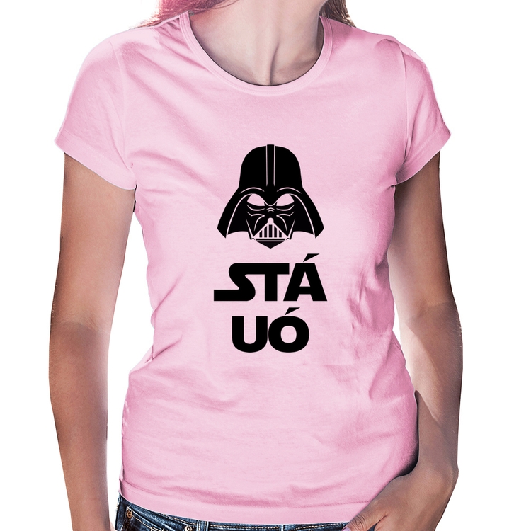 Baby Look Stá Uó - Rosa Bebê