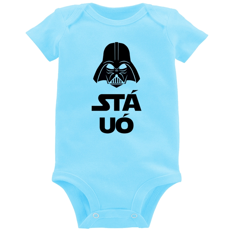 Body Bebê Stá Uó - Azul Bebê