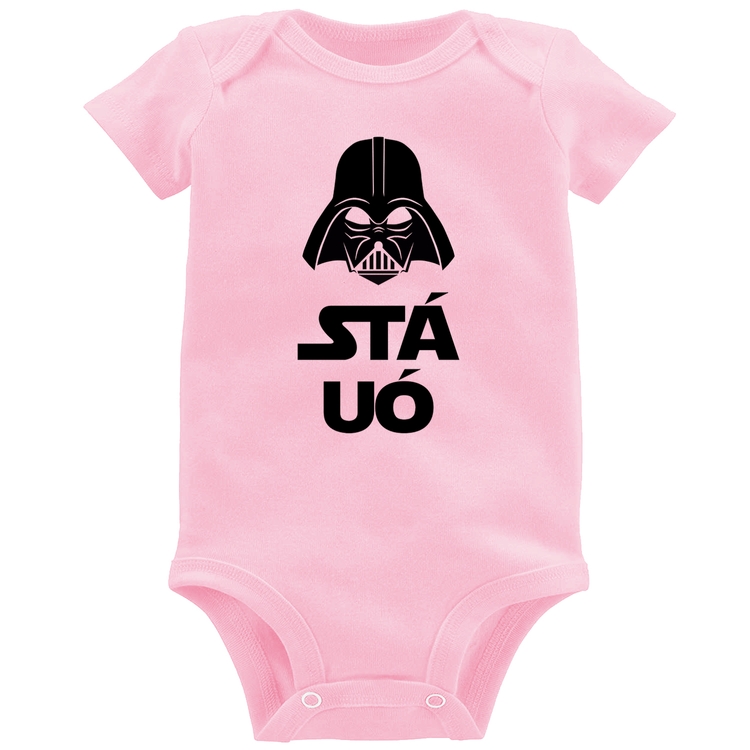 Body Bebê Stá Uó - Rosa Bebê