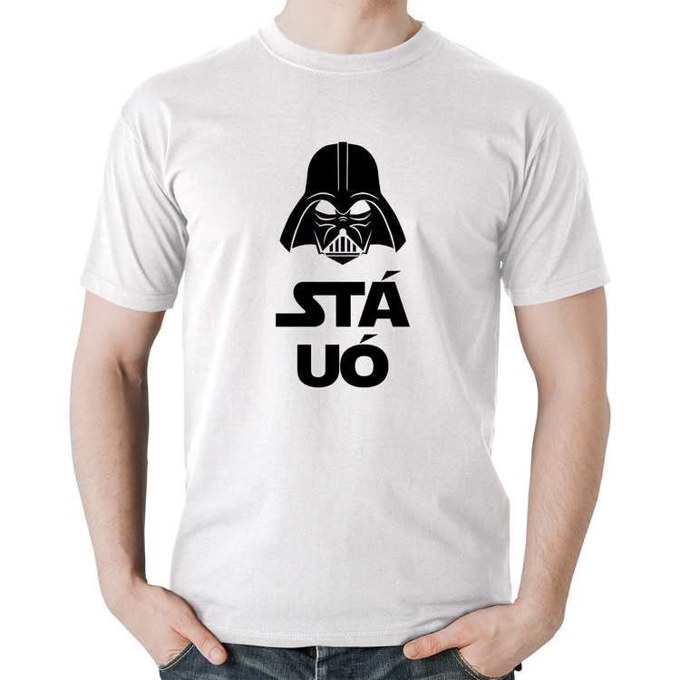 Camiseta Algodão Stá Uó - Branca