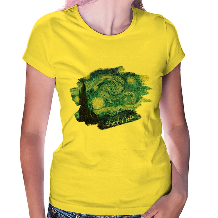 Baby Look Starry Night - Amarela