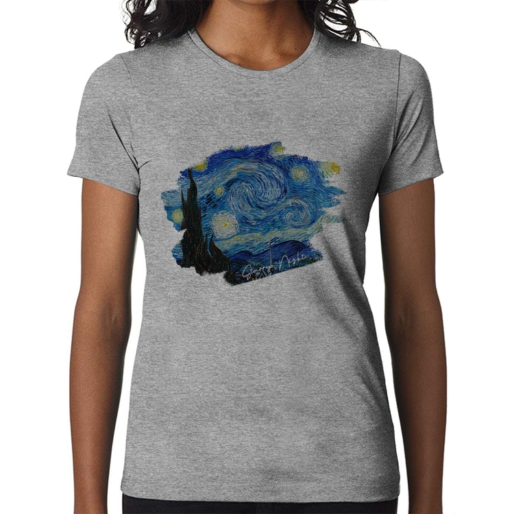 Baby Look Starry Night - Cinza