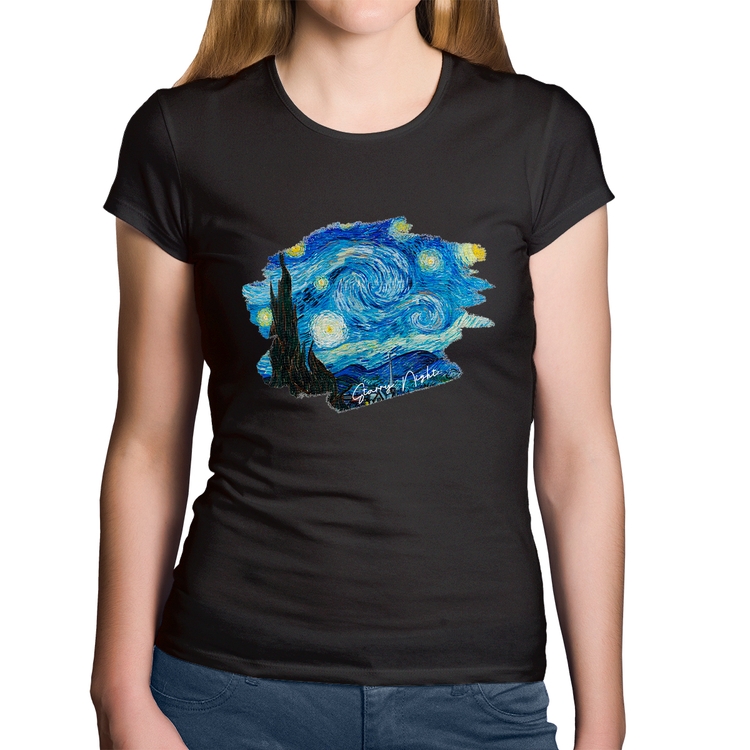 Baby Look Algodão Starry Night