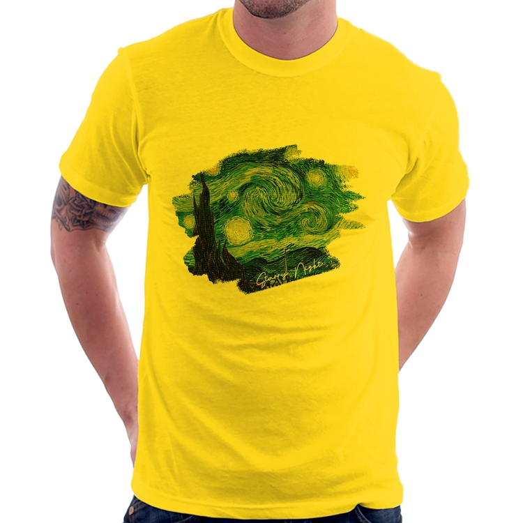 Camiseta Starry Night - Amarela