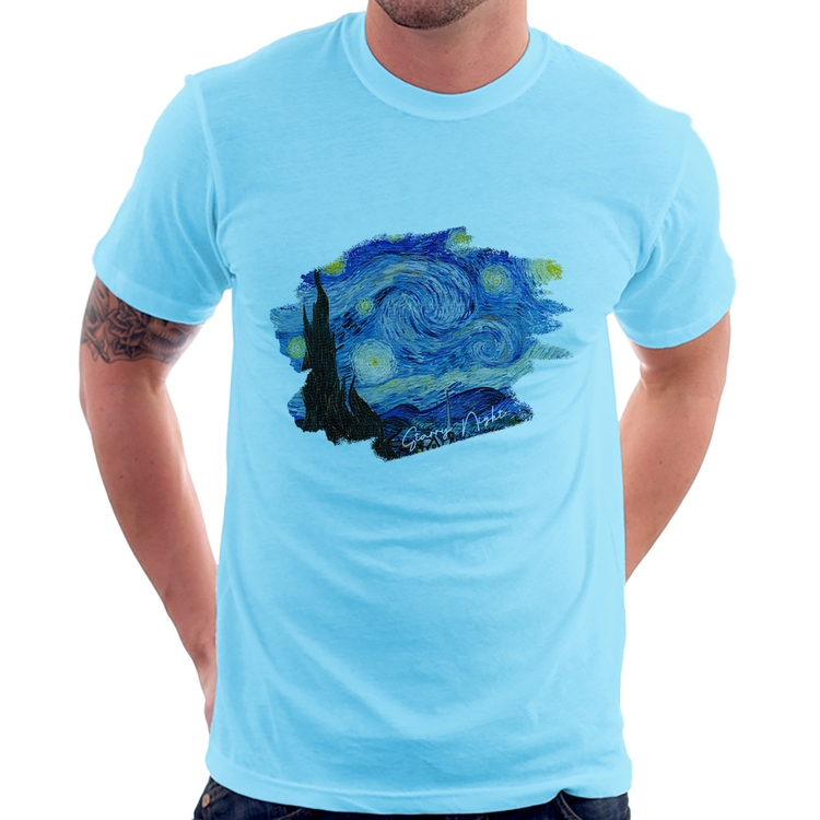 Camiseta Starry Night - Azul Bebê