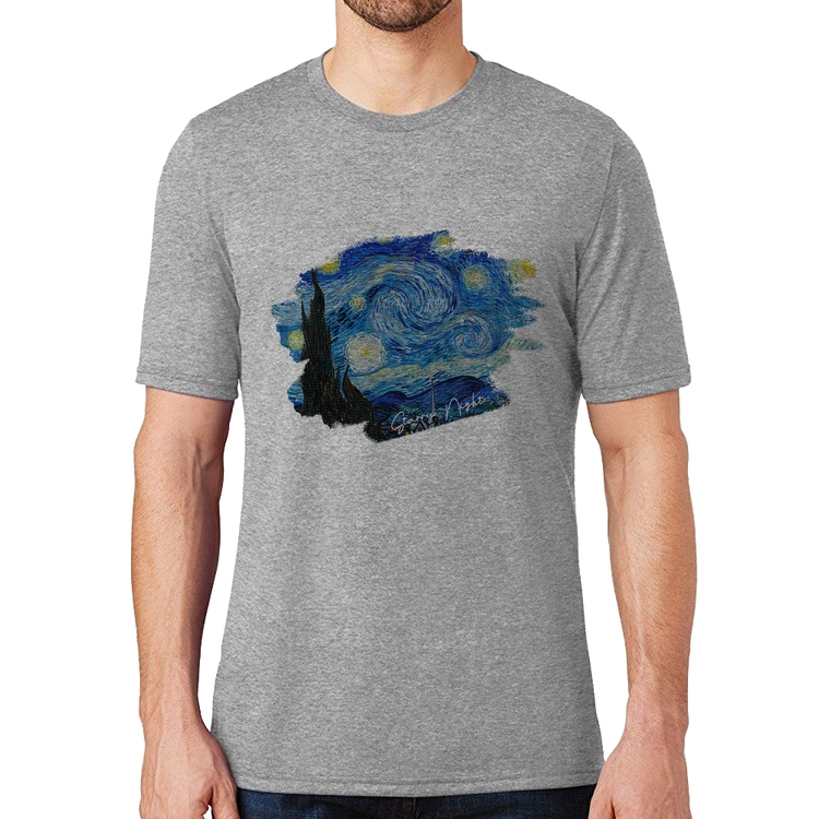Camiseta Starry Night - Cinza