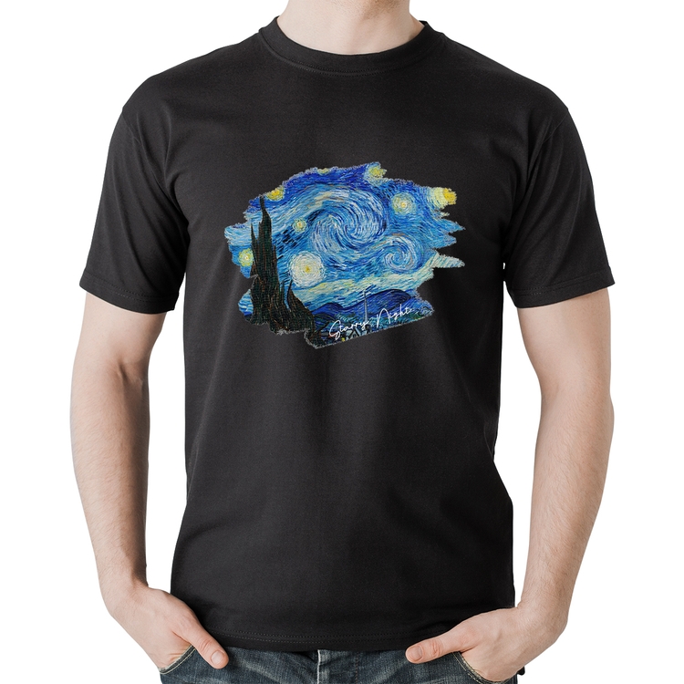 Camiseta Algodão Starry Night